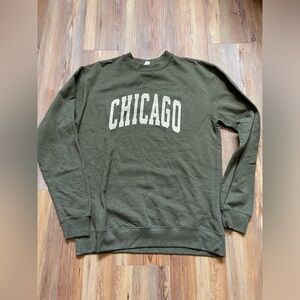 Chicago Sweatshirt by Independent Trading Company.  Men’s Large. Color green